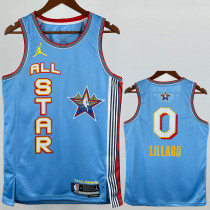 2025-26 ALL-STAR LILLARD #0 Light blue Top Quality Hot Pressing NBA Jersey