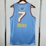 2025-26 ALL-STAR BROWN #7 Light blue Top Quality Hot Pressing NBA Jersey