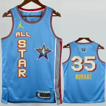 2025-26 ALL-STAR DURANT #35 Light blue Top Quality Hot Pressing NBA Jersey