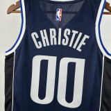 2022-23 Dallas Mavericks CHRISTIE #00 Royal Blue Top Quality Hot Pressing NBA Jersey (Trapeze Edition)飞人版