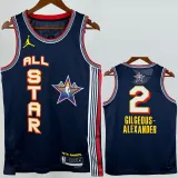 2025-26 ALL-STAR GILGEOUS-ALEXANDER #2 Royal blue Top Quality Hot Pressing NBA Jersey