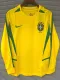 2002 Brazil Home Long Sleeve Retro Soccer Jersey (长袖)