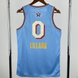2025-26 ALL-STAR LILLARD #0 Light blue Top Quality Hot Pressing NBA Jersey