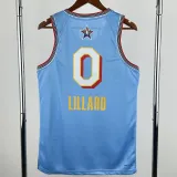 2025-26 ALL-STAR LILLARD #0 Light blue Top Quality Hot Pressing NBA Jersey