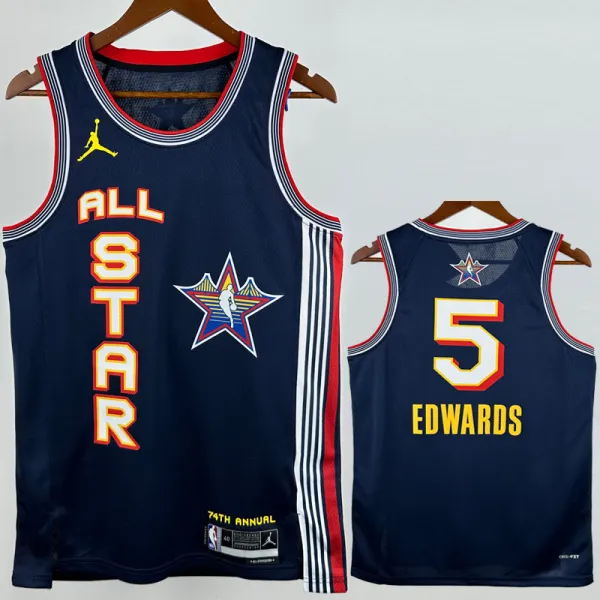 2025-26 ALL-STAR EDWARDS #5 Royal blue Top Quality Hot Pressing NBA Jersey