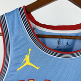 2025-26 ALL-STAR LILLARD #0 Light blue Top Quality Hot Pressing NBA Jersey