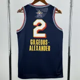 2025-26 ALL-STAR GILGEOUS-ALEXANDER #2 Royal blue Top Quality Hot Pressing NBA Jersey