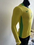2025-26 Brazil W Home Long Sleeve Player Version Soccer Jersey (长袖球员)(带星)