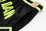 A2438 Jordan Green Black Casual Short Pants