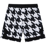 C2446 AJ Black White Casual Short Pants