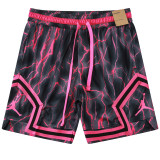 C2440 AJ Grey Red Casual Short Pants