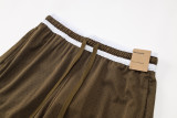 A2436 AJ Army green Casual Short Pants
