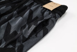 C2443 AJ Black Grey Casual Short Pants
