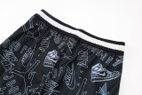 C2441 AJ Black Casual Short Pants