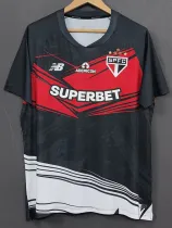 2025-26 Sao Paulo Red Black Goalkeeper Soccer Jersey