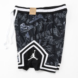 C2441 AJ Black Casual Short Pants