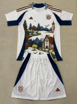 2025-26 Bayern White Special Edition Kids Soccer Jersey