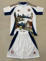 2025-26 Bayern White Special Edition Kids Soccer Jersey