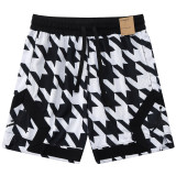 C2446 AJ Black White Casual Short Pants