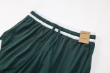 A2435 AJ Dark green Casual Short Pants