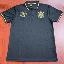 2025-26 Corinthians Black Polo Short Sleeve