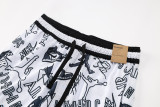 C2441 AJ White Casual Short Pants