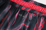 C2440 AJ Grey Red Casual Short Pants