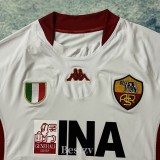 2001-2002 Roma Away Retro Long Sleeve Soccer Jersey (长袖)