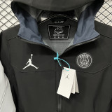 2024-25 PSG Jordan Black Outdoor Jackets #RK901冲锋衣