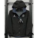2024-25 PSG Jordan Black Outdoor Jackets #RK901冲锋衣