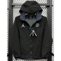 2024-25 PSG Jordan Black Outdoor Jackets #RK901冲锋衣