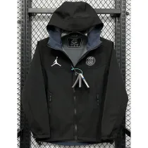 2024-25 PSG Jordan Black Outdoor Jackets #RK901冲锋衣