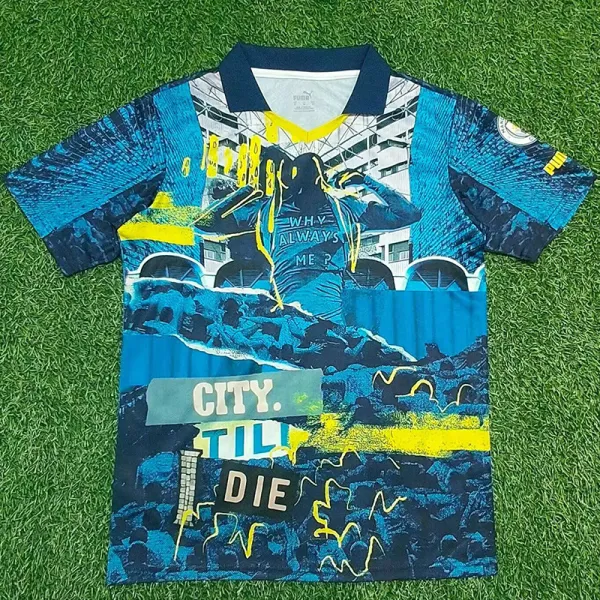 2025-26 Man City Blue Limited Edition Fans Soccer Jersey