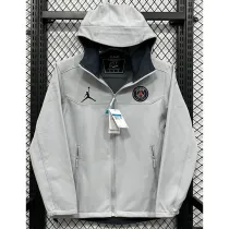 2024-25 PSG Jordan Grey Outdoor Jackets #RK901冲锋衣