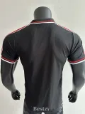 1998-1999 Man Utd Black Player Version Retro Soccer Jersey