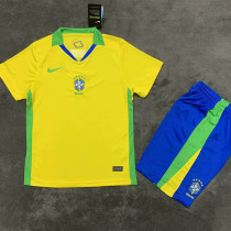 2025-26 Brazil W Home Kids Soccer Jersey