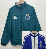 1998 Porto Green & Blue Retro Double Sided Windbreaker (双面风衣)
