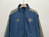 2024-25 Man Utd Blue & Black Double Sided Windbreaker (双面风衣)