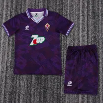1992-1993 Fiorentina Home Kids Retro Soccer Jersey