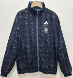 2024-25 Man Utd Blue & Black Double Sided Windbreaker (双面风衣)