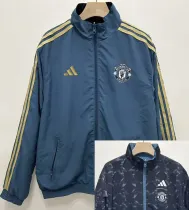 2024-25 Man Utd Blue & Black Double Sided Windbreaker (双面风衣)