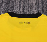2011-2012 RMA Yellow GoalKeeper Kids Retro Soccer Jersey