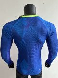 2025-26 Brazil W Away Long Sleeve Player Version Soccer Jersey (长袖球员)(带星)