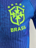 2025-26 Brazil W Away Long Sleeve Player Version Soccer Jersey (长袖球员)(带星)