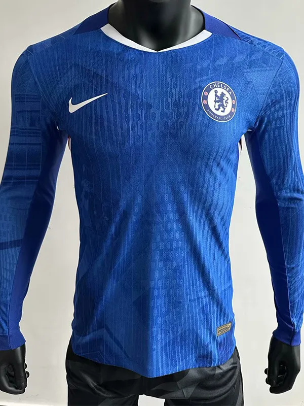 2025-26 CHE Home Long Sleeve Player Version Soccer Jersey (长袖球员)