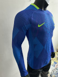2025-26 Brazil W Away Long Sleeve Player Version Soccer Jersey (长袖球员)(带星)