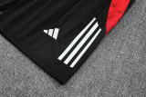 2025-26 Man Utd Black Tank top and shorts suit