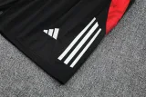 2025-26 Man Utd Black Tank top and shorts suit