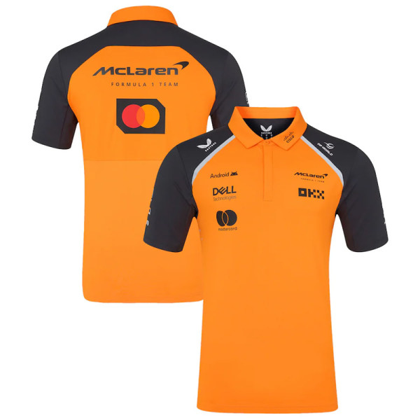 2025 McLaren Yellow Polo Racing Suit (有领)