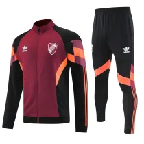 2025-26 River Plate Jujube red Jacket Tracksuit